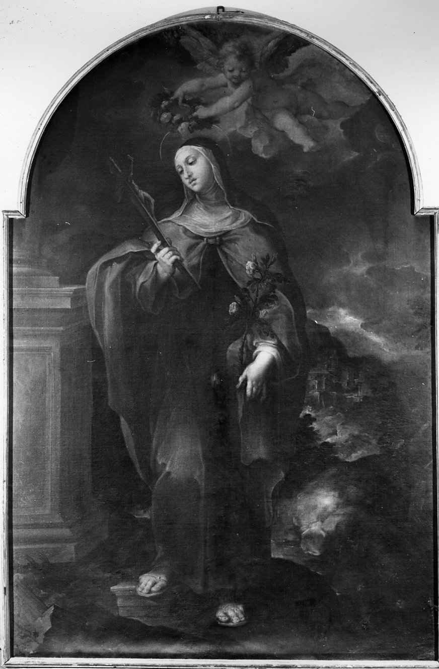Santa Rosa (dipinto) di Viviani Antonio (fine/inizio secc. XVI/ XVII)