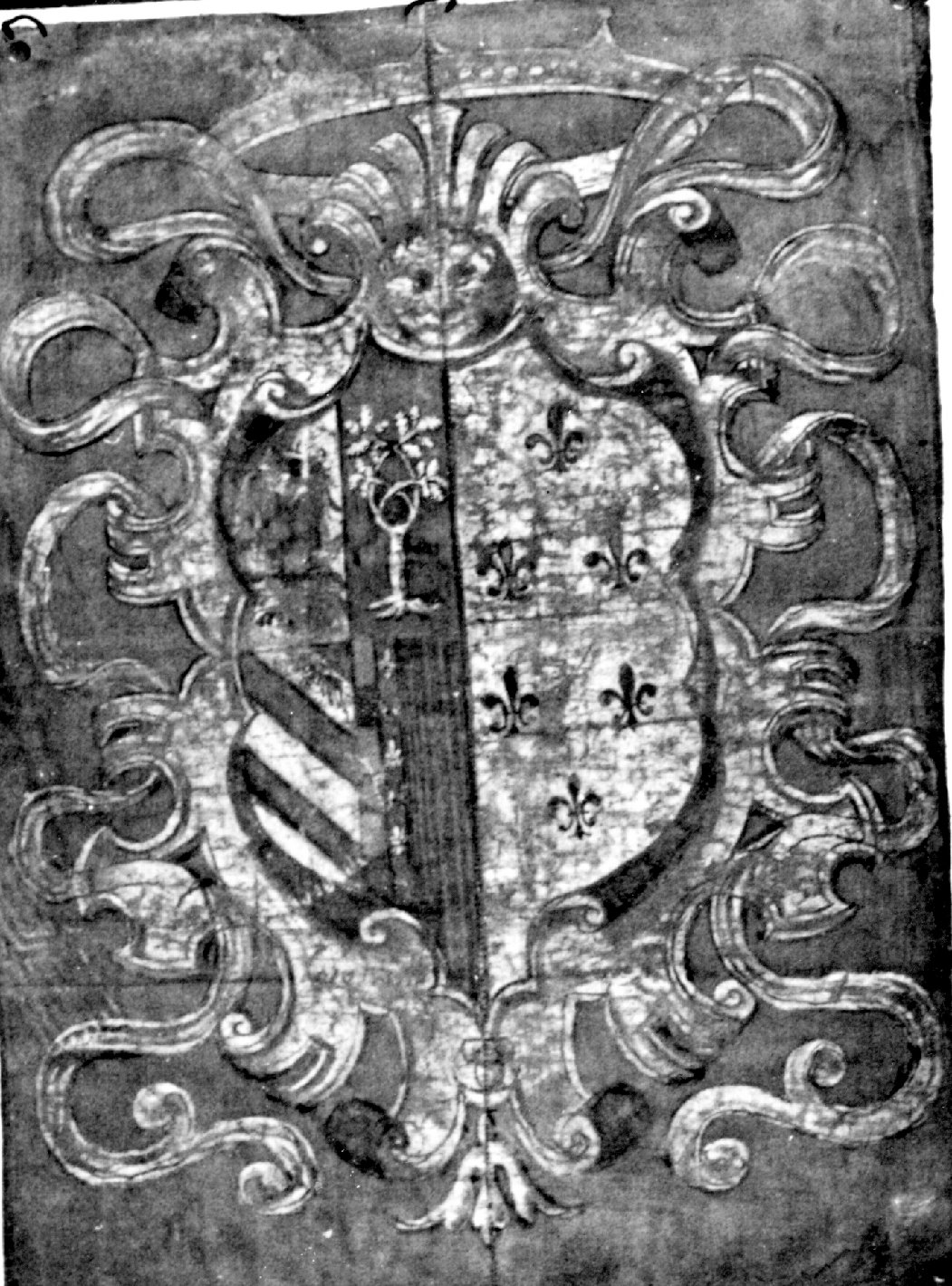 stemma ducale roveresco (dipinto, serie) - ambito urbinate (sec. XVII)