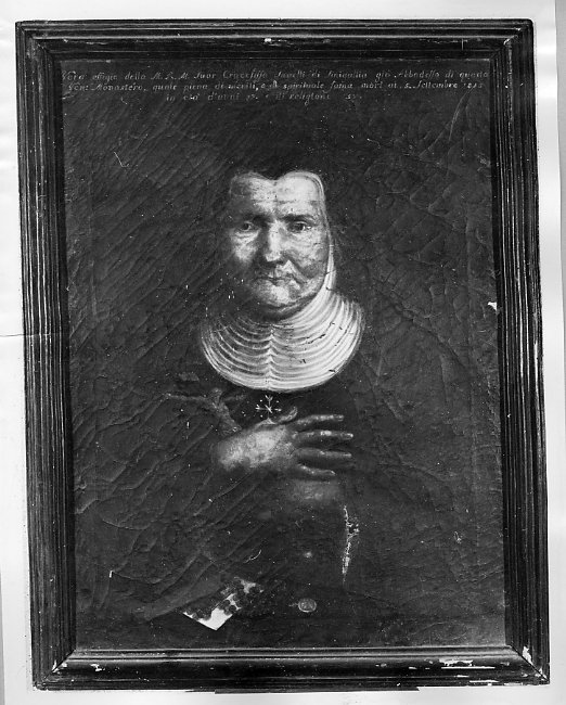 ritratto di suor Crocifissa Savelli (dipinto) - ambito marchigiano (prima metà sec. XIX)