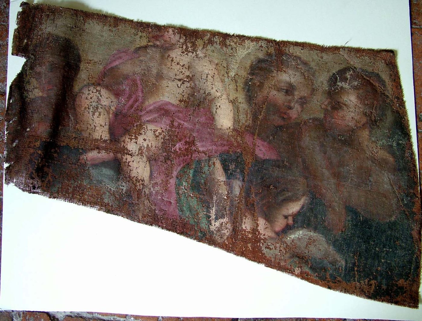 angeli (dipinto, frammento) - ambito Italia centrale (prima metà sec. XVII)