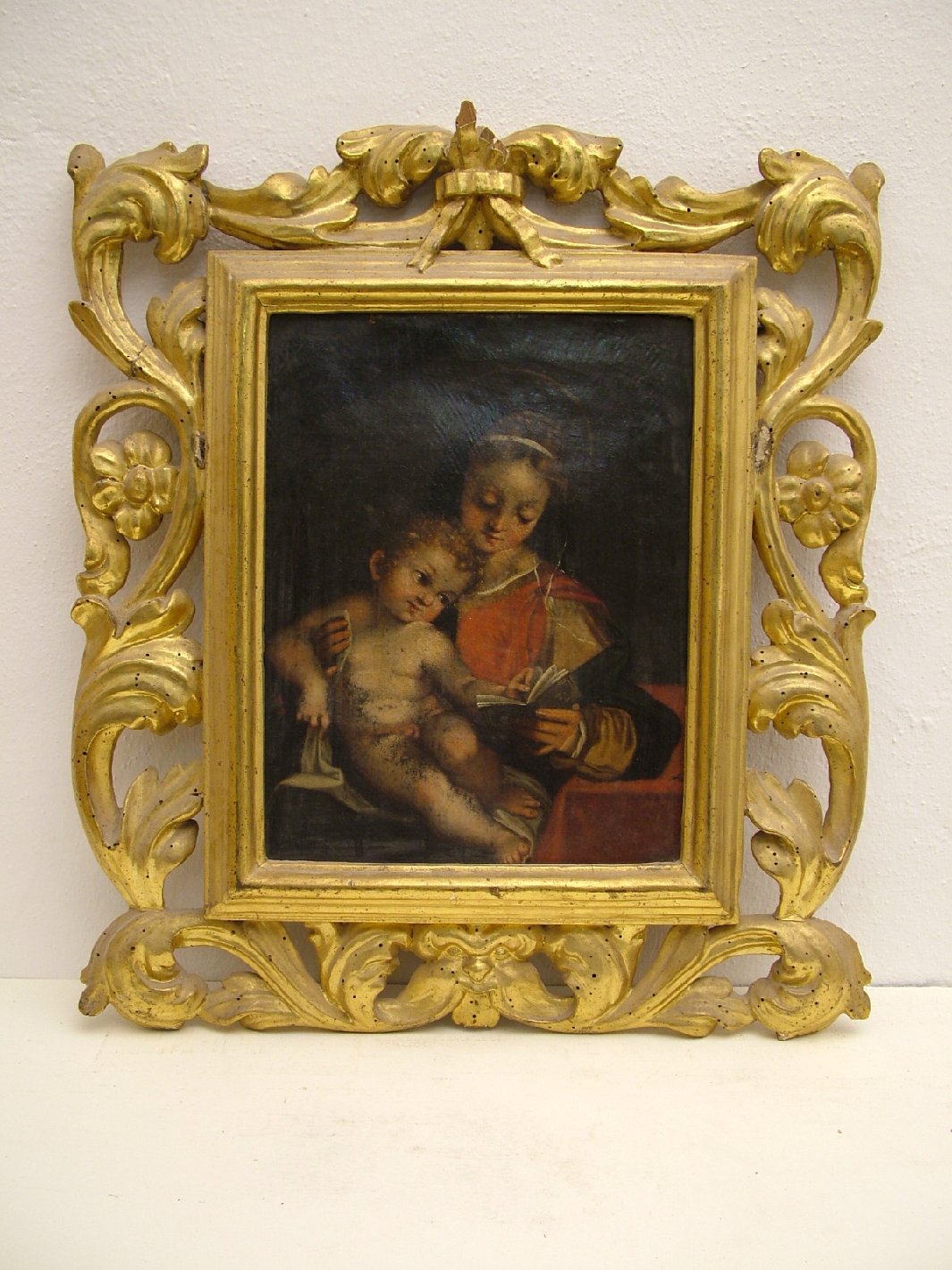 Madonna con Bambino (dipinto) di Barocci Federico (scuola) (seconda metà sec. XVII)