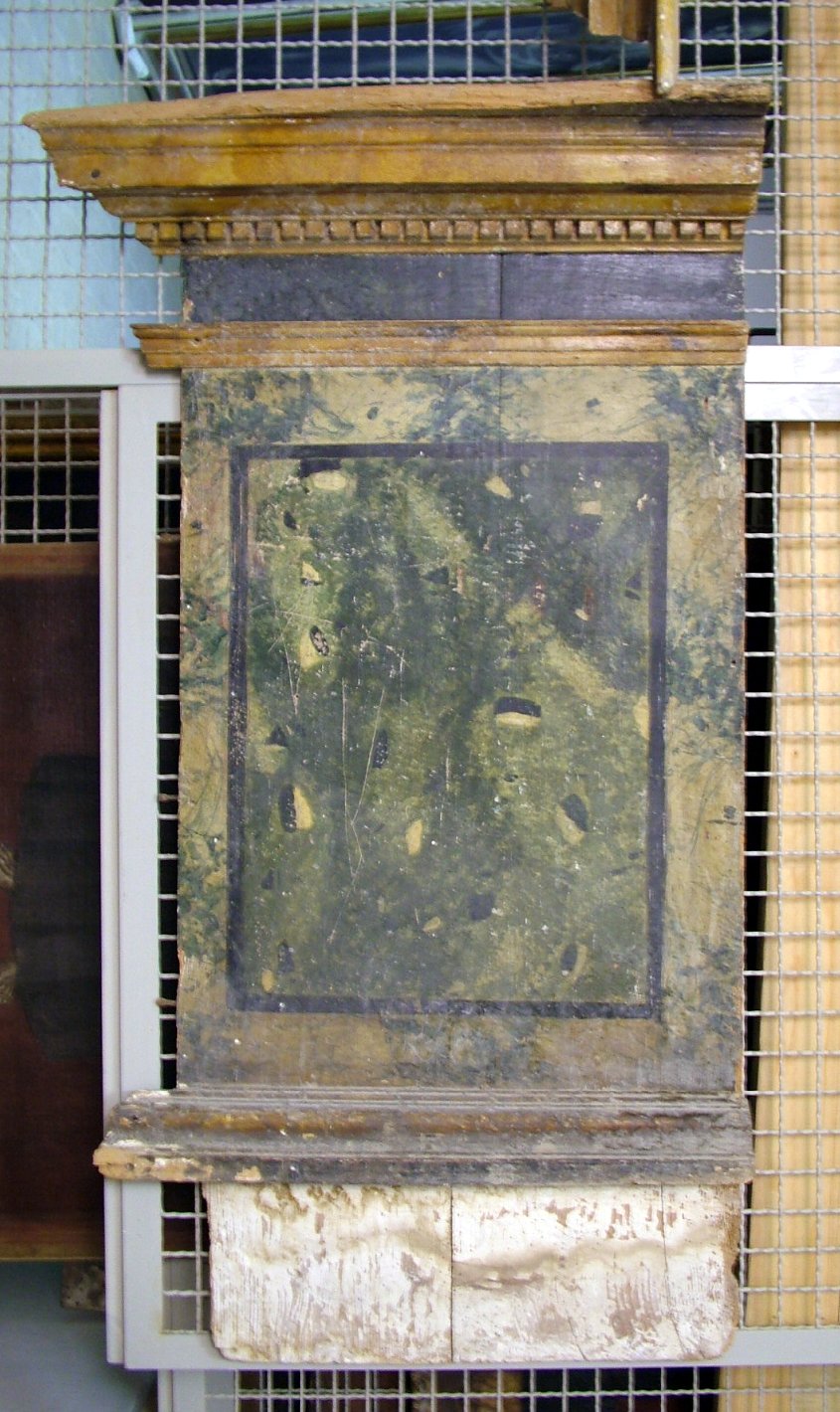 mostra d'altare, frammento - bottega Italia centrale (sec. XIX)