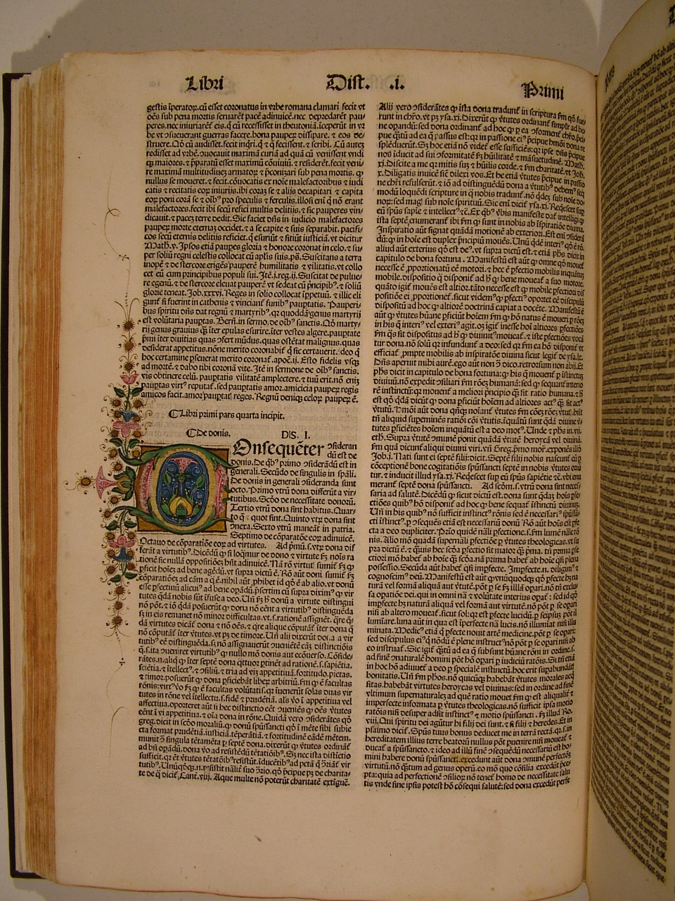 iniziale "C" (miniatura, elemento d'insieme) - ambito Italia centro-settentrionale (fine sec. XV)