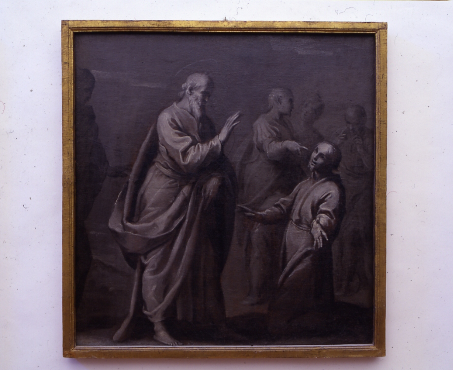 San Paolo risana un cieco (dipinto, serie) di Ridolfi Claudio (sec. XVII)