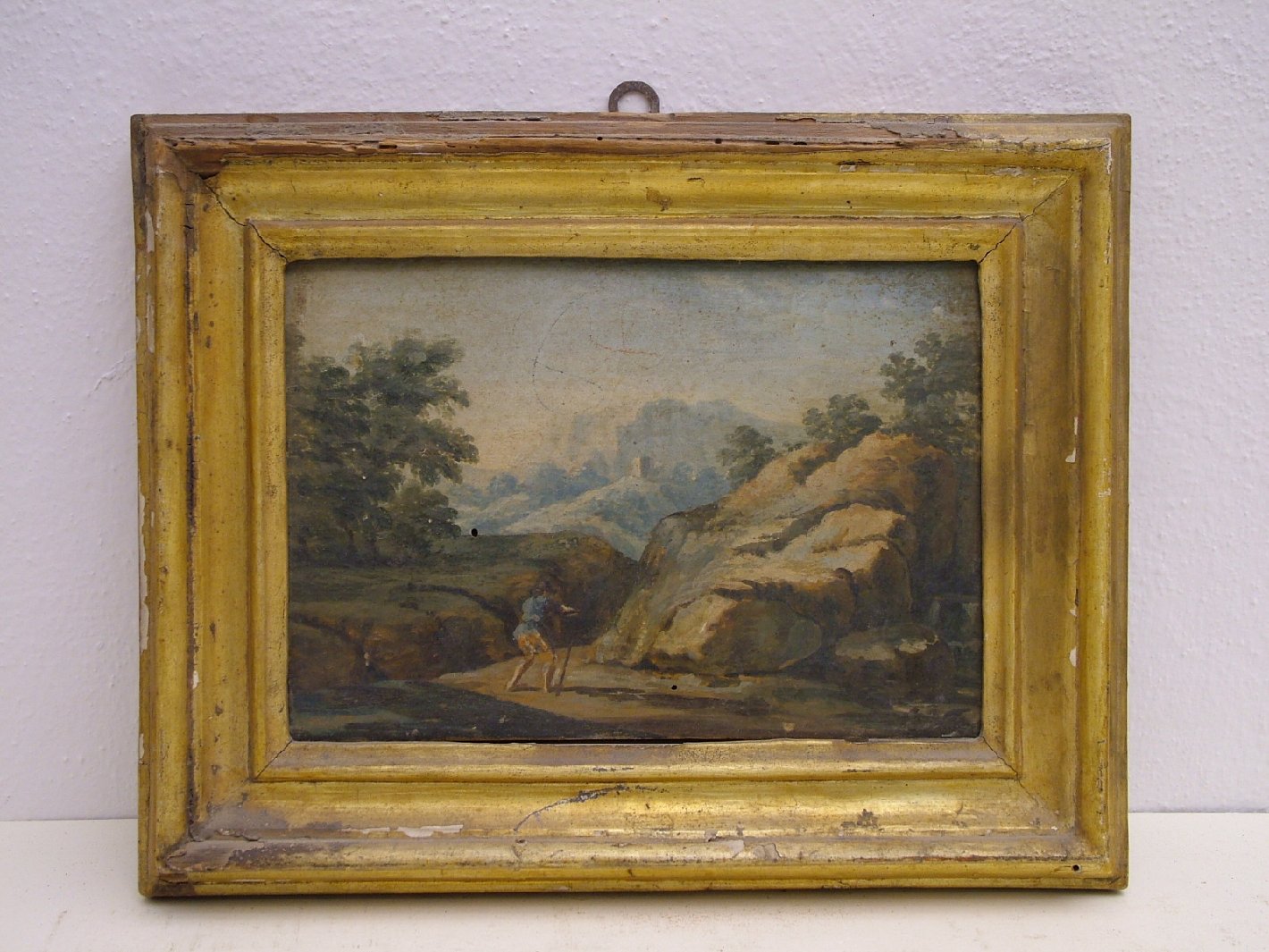 paesaggio montano (dipinto) di Nini Vincenzo (fine/inizio secc. XVIII/ XIX)