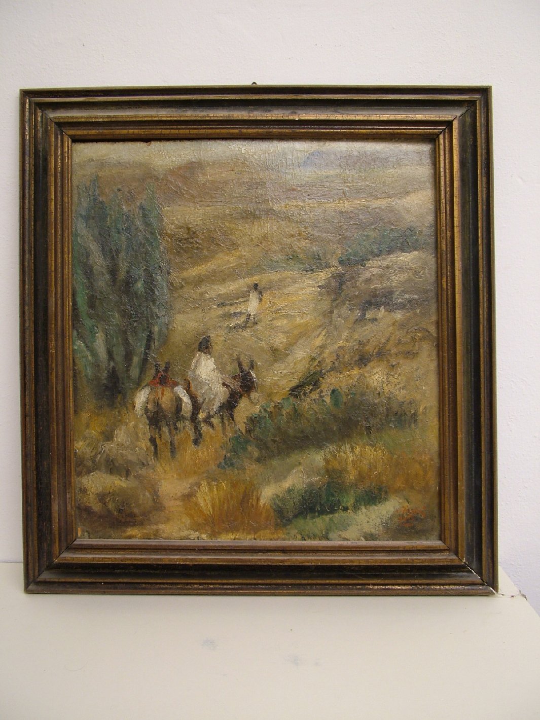 paesaggio (dipinto) di Zicari Tullio (sec. XX)