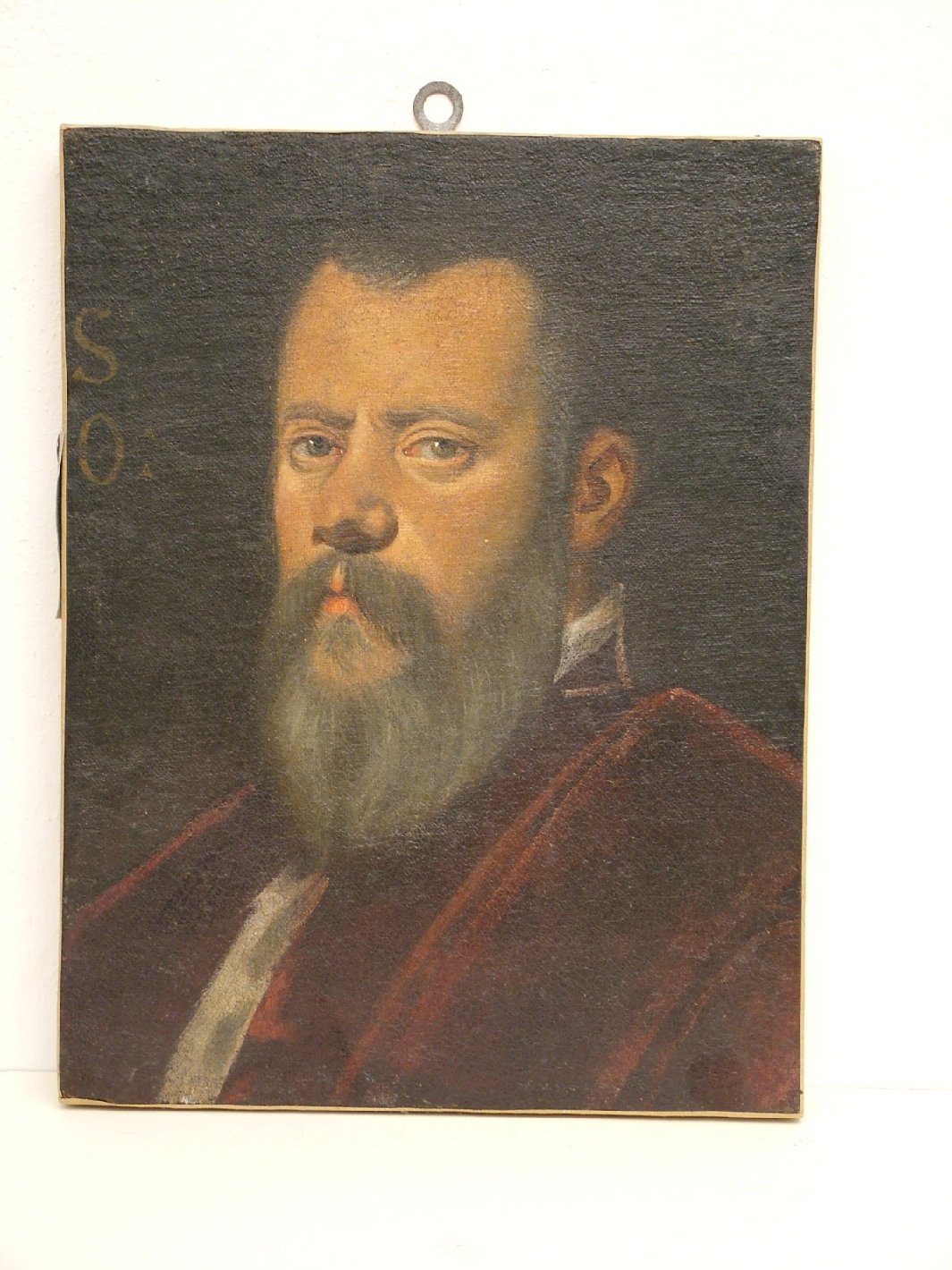 ritratto d'uomo (dipinto) - ambito veneto (metà sec. XVI)