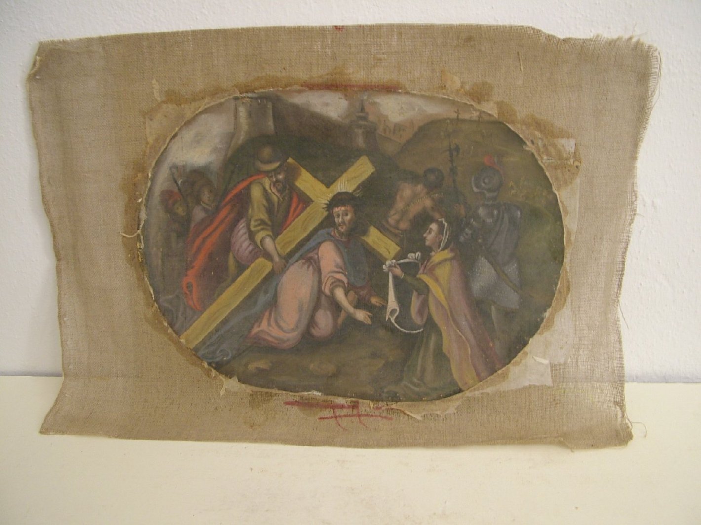 Gesù asciugato dalla Veronica (dipinto) - ambito marchigiano (seconda metà sec. XVII)