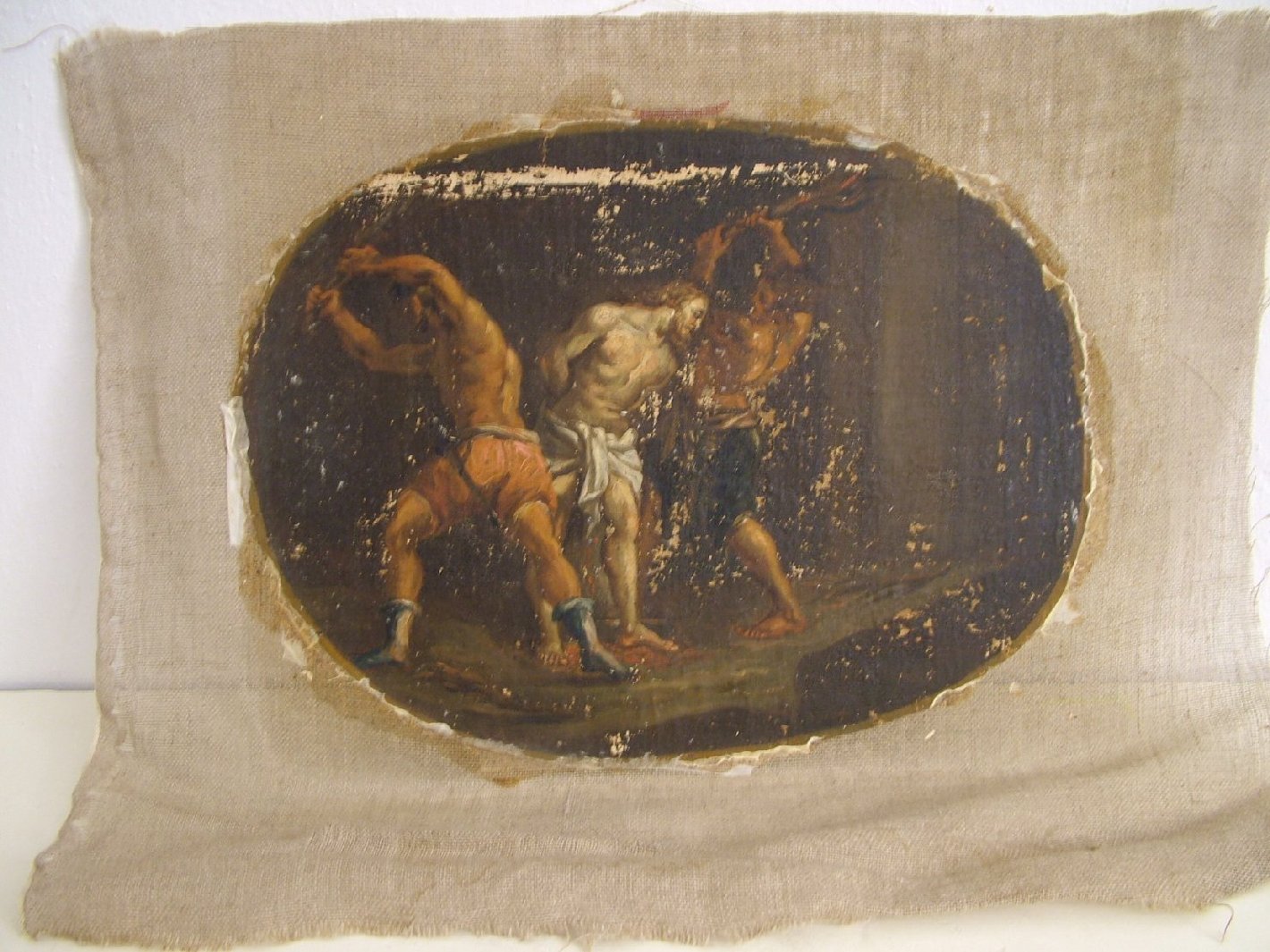 flagellazione di Cristo (dipinto) - ambito marchigiano (seconda metà sec. XVII)