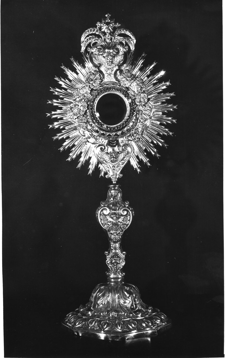 ostensorio, opera isolata - bottega Italia meridionale (sec. XX)