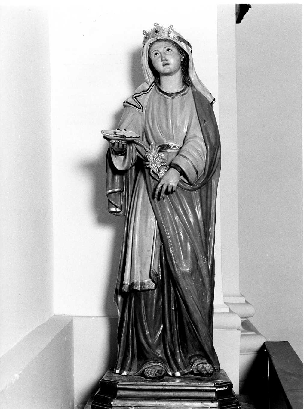 Santa Lucia (statua) - bottega Italia meridionale (secc. XIX/ XX)