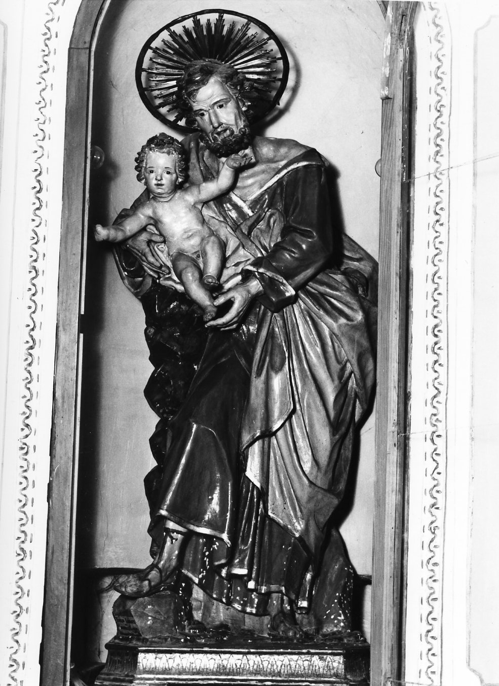 San Giuseppe con il Bambino (statua) di Labbate Emilio (terzo quarto sec. XIX)