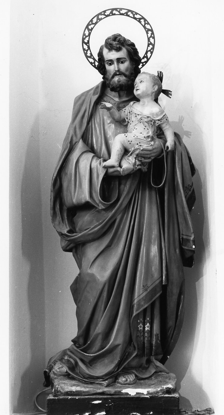 San Giuseppe e Gesù Bambino (statua) - bottega molisana (seconda metà sec. XIX)
