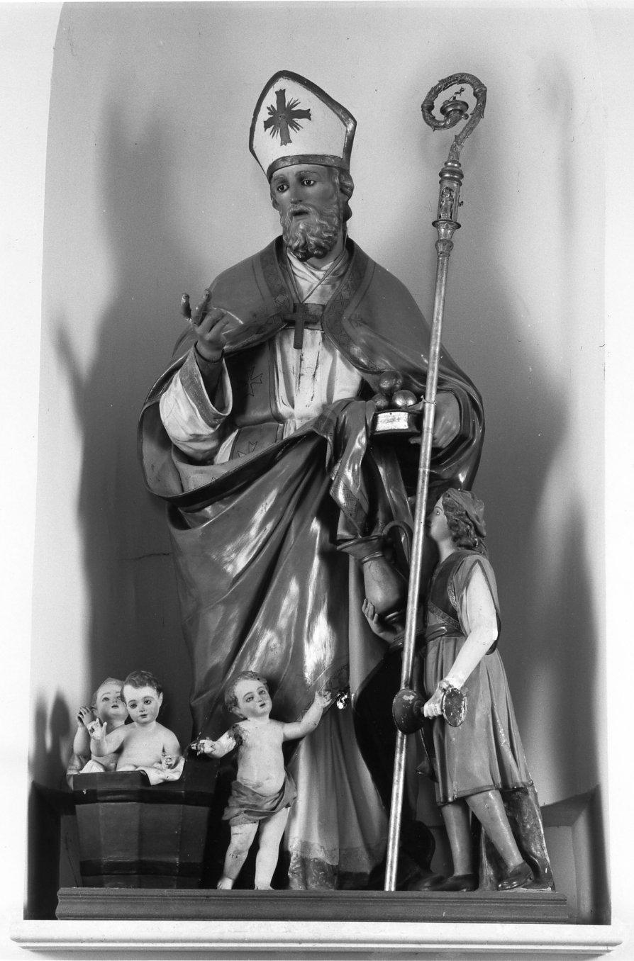 San Nicola di Bari (gruppo scultoreo) - bottega molisana (seconda metà sec. XIX)