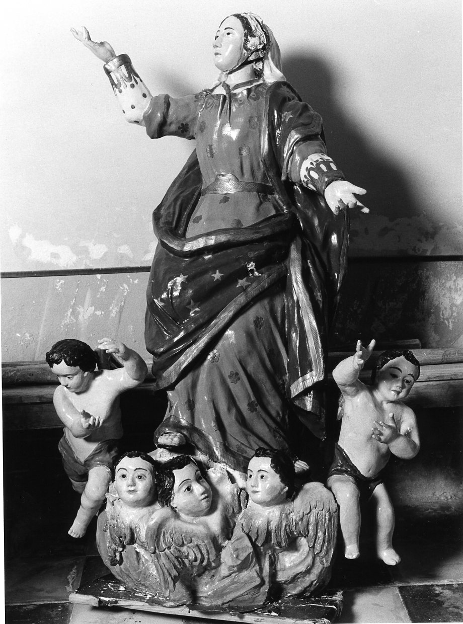 Madonna Assunta con angeli (statua) - bottega Italia meridionale (sec. XIX)