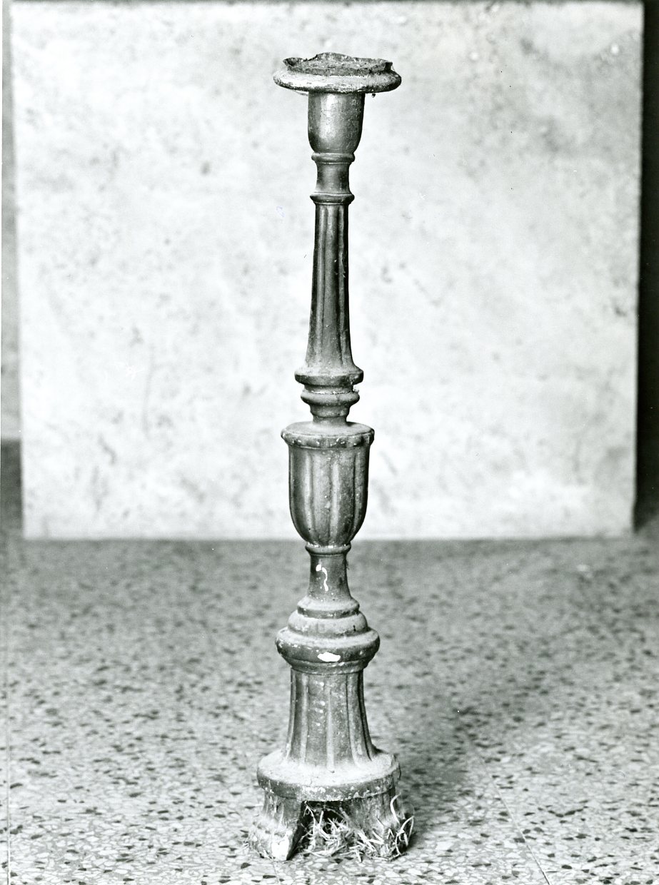 candeliere, serie - bottega molisana (sec. XIX)