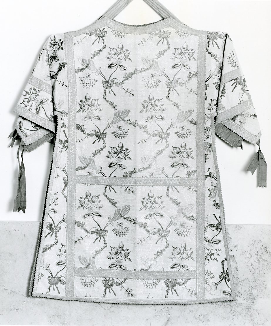 tunicella - manifattura italiana (seconda metà sec. XVIII)