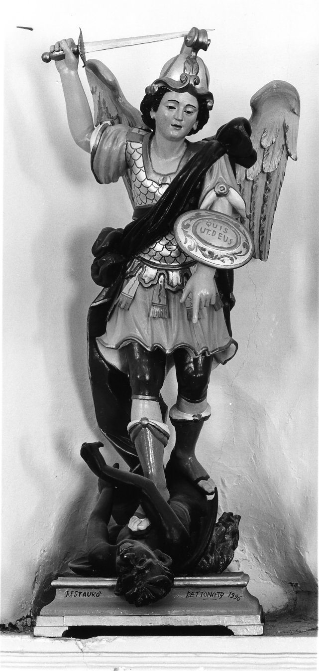 San Michele Arcangelo (statua, opera isolata) - bottega molisana (secc. XIX/ XX)
