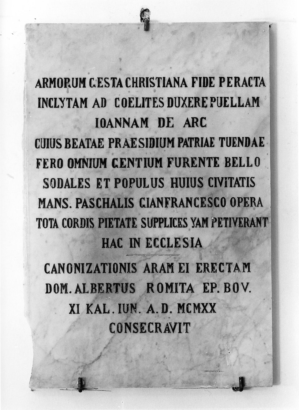 lapide, opera isolata - bottega molisana (sec. XX)