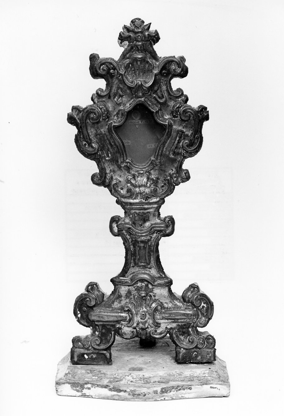 reliquiario - a ostensorio, opera isolata - bottega molisana (secc. XVII/ XIX)