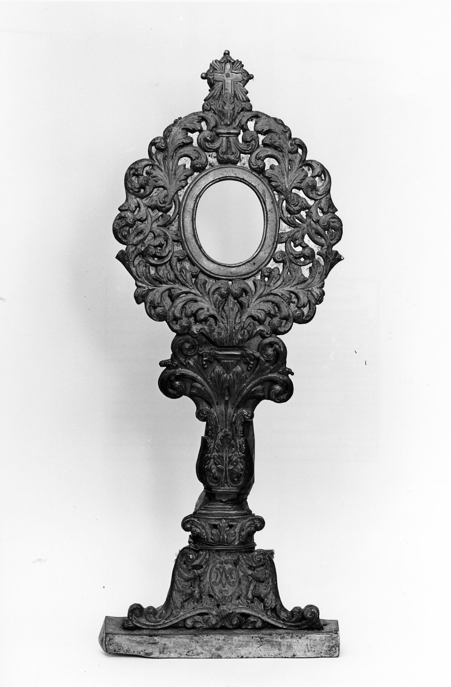 reliquiario - a ostensorio, opera isolata - bottega molisana (secc. XVIII/ XIX)