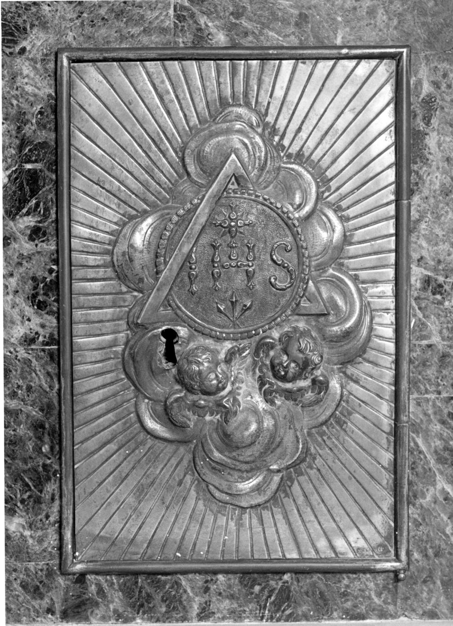 sportello di tabernacolo, elemento d'insieme - bottega Italia meridionale (seconda metà sec. XIX)