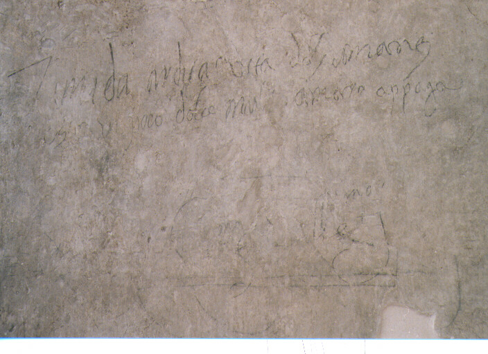 iscrizione (dipinto) - ambito molisano (sec. XVI)