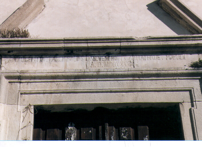 lapide - bottega Italia meridionale (sec. XIX)