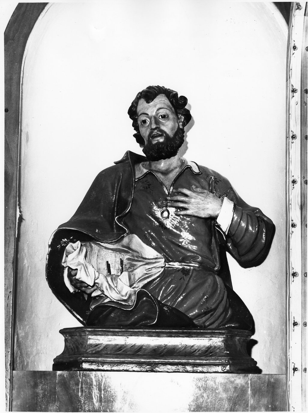 San Giuseppe e Gesù Bambino (scultura, opera isolata) - bottega molisana (sec. XVIII)