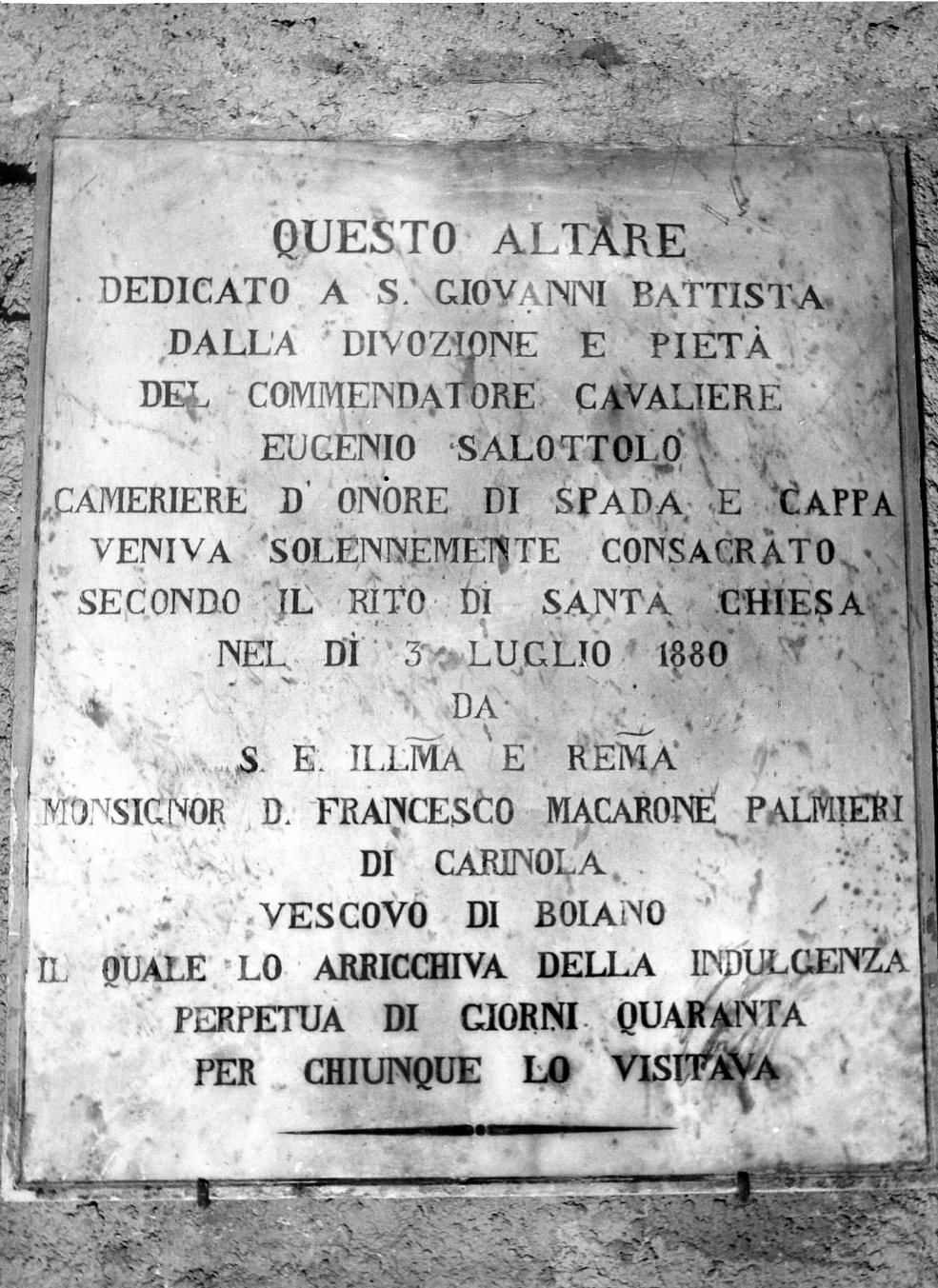 lapide - bottega italiana (sec. XIX)