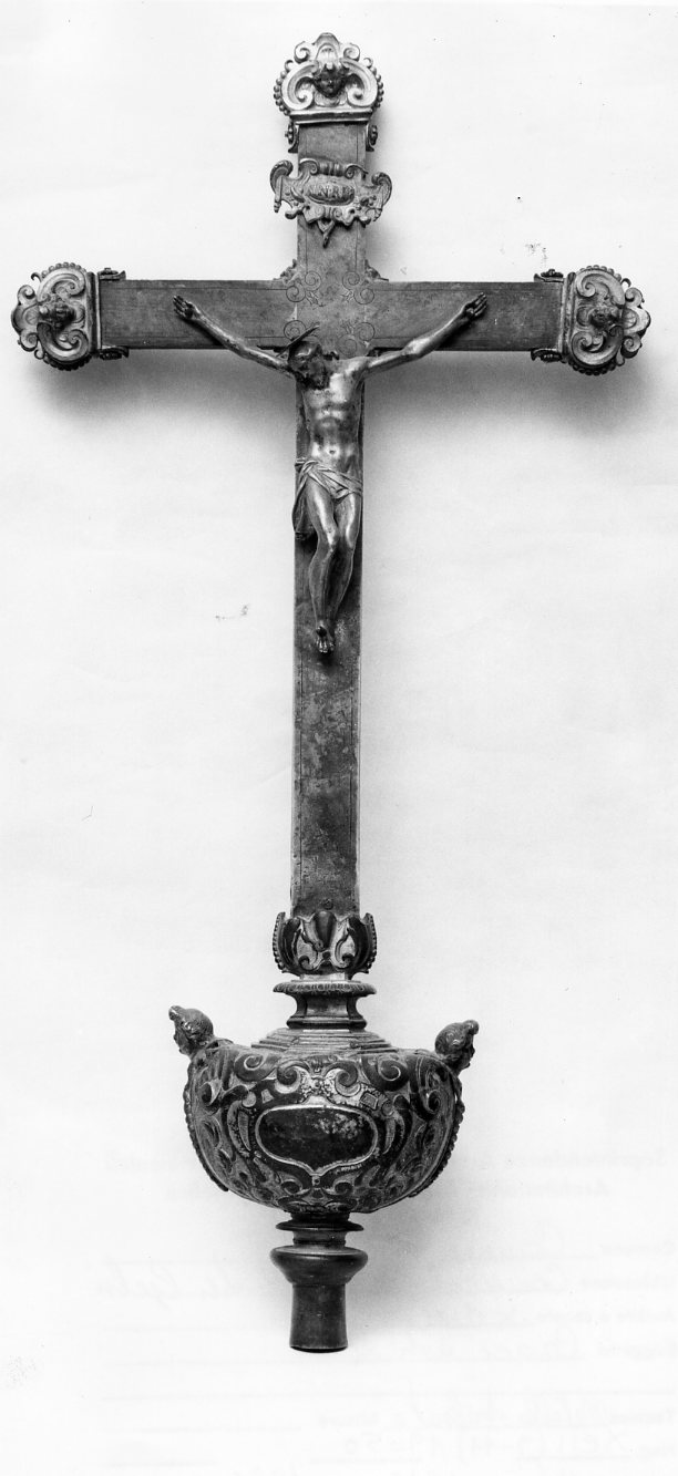 croce processionale - bottega italiana (sec. XVIII)