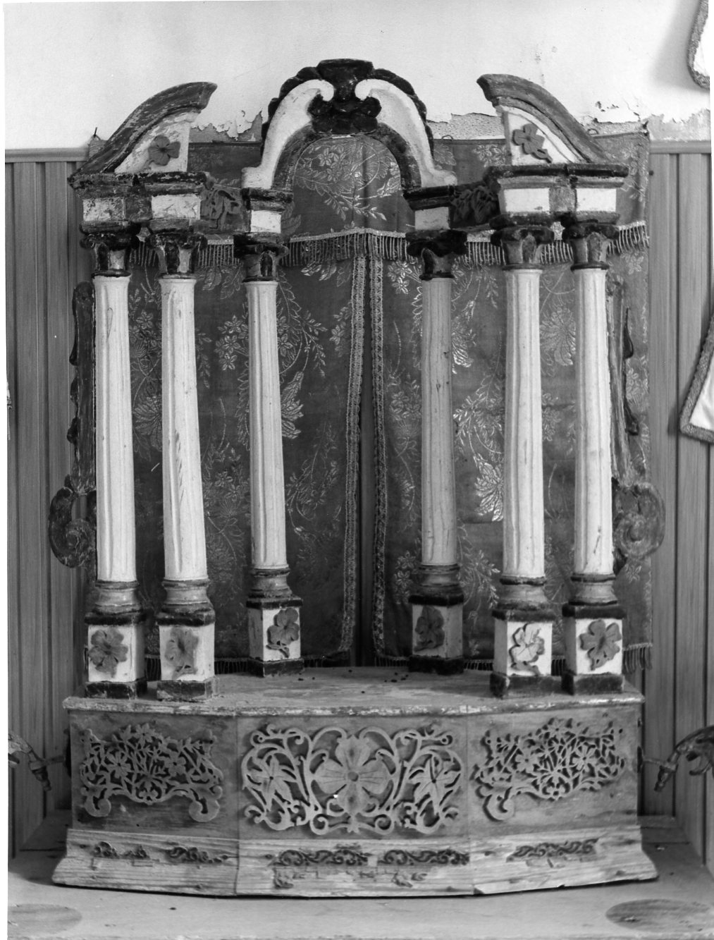 tronetto per esposizione eucaristica - bottega italiana (sec. XVIII)