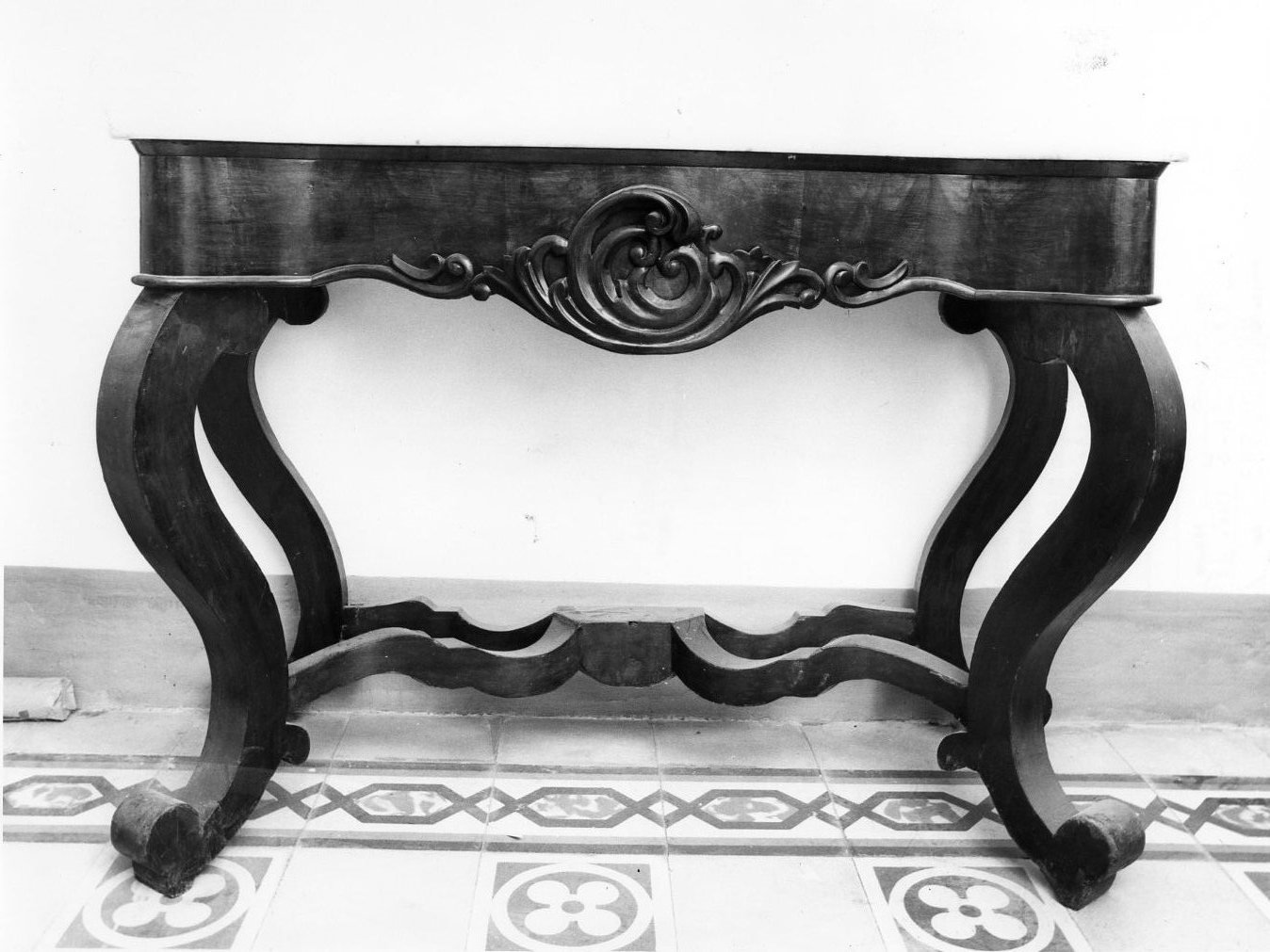 console, opera isolata - bottega molisana (fine/inizio secc. XIX/ XX)