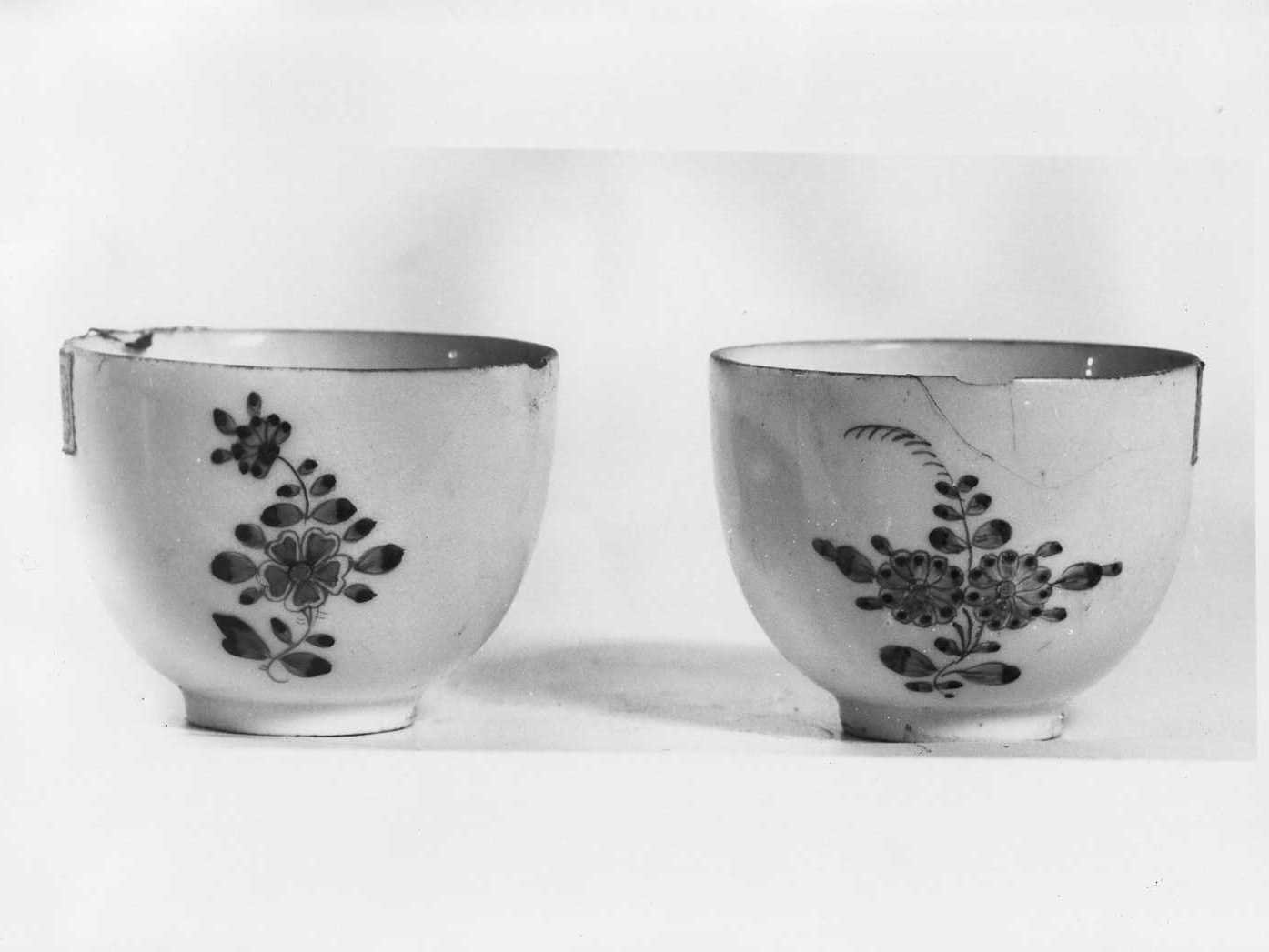 tazza, serie - manifattura di Meissen (secc. XVIII/ XIX)