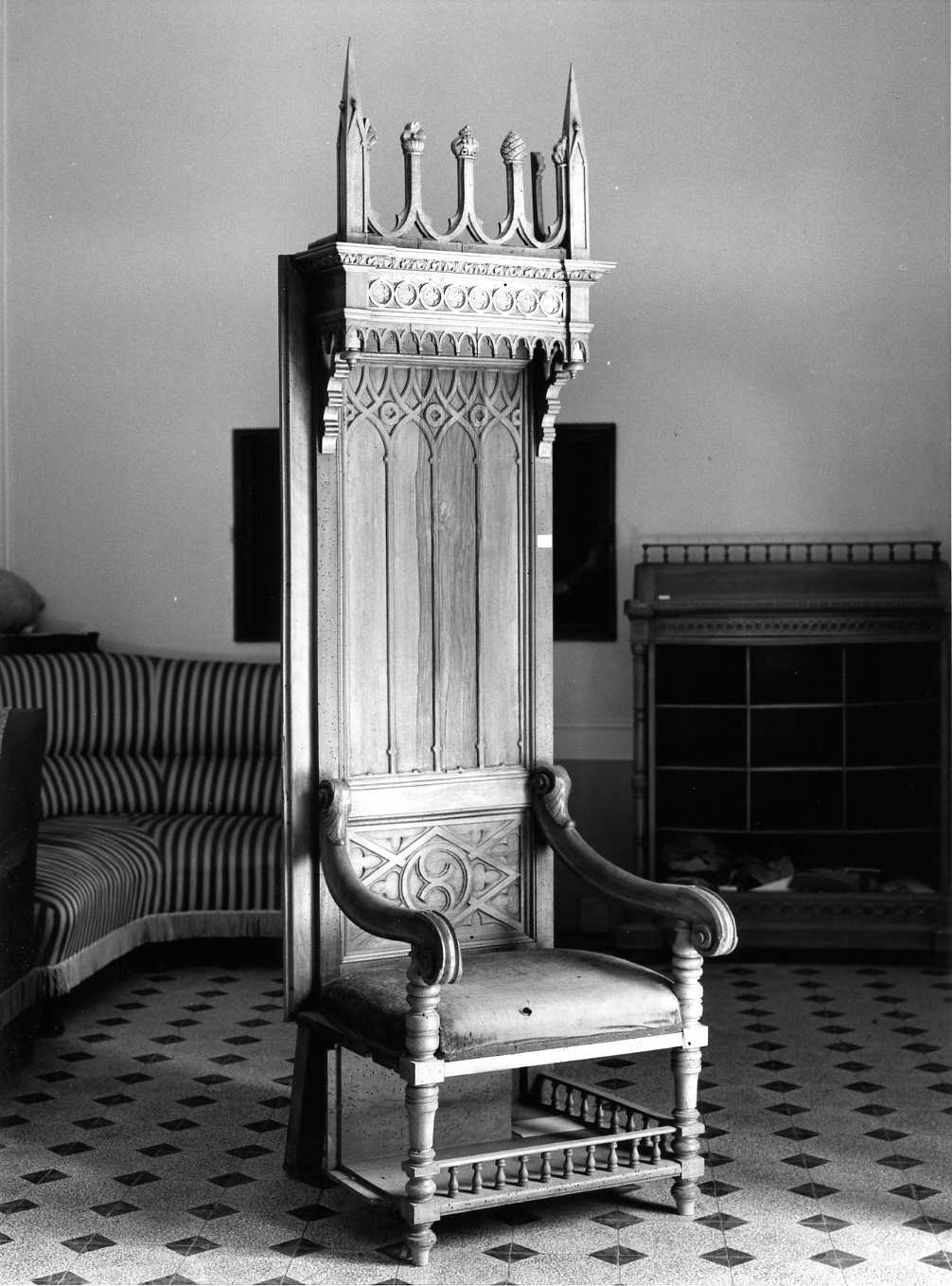 trono - bottega italiana (primo quarto sec. XX)