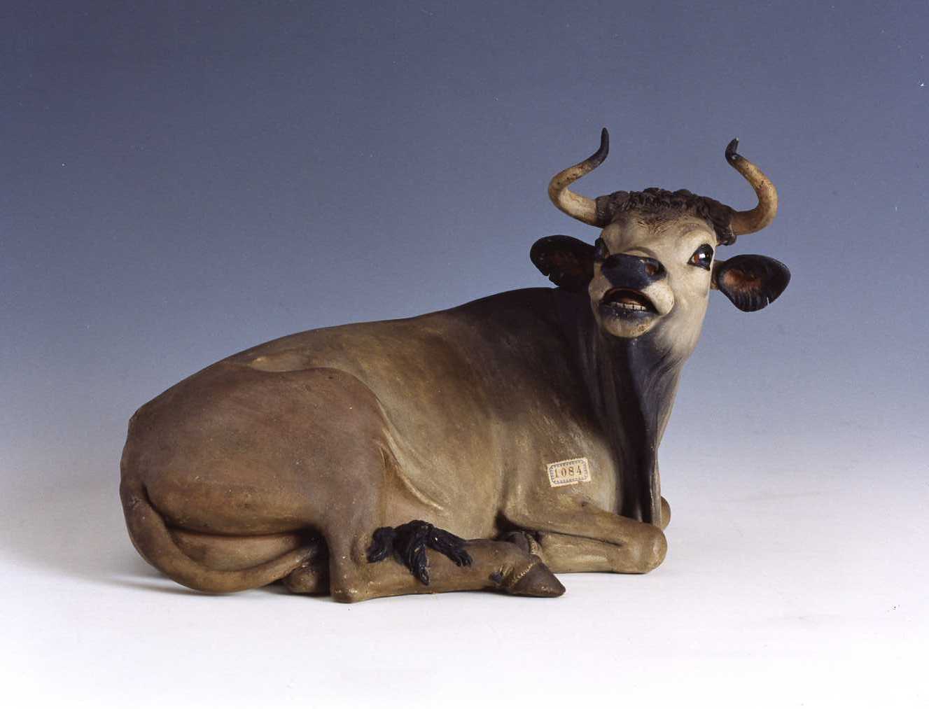 mucca (statuetta di presepio) di Gallo Francesco (secc. XVIII/ XIX)