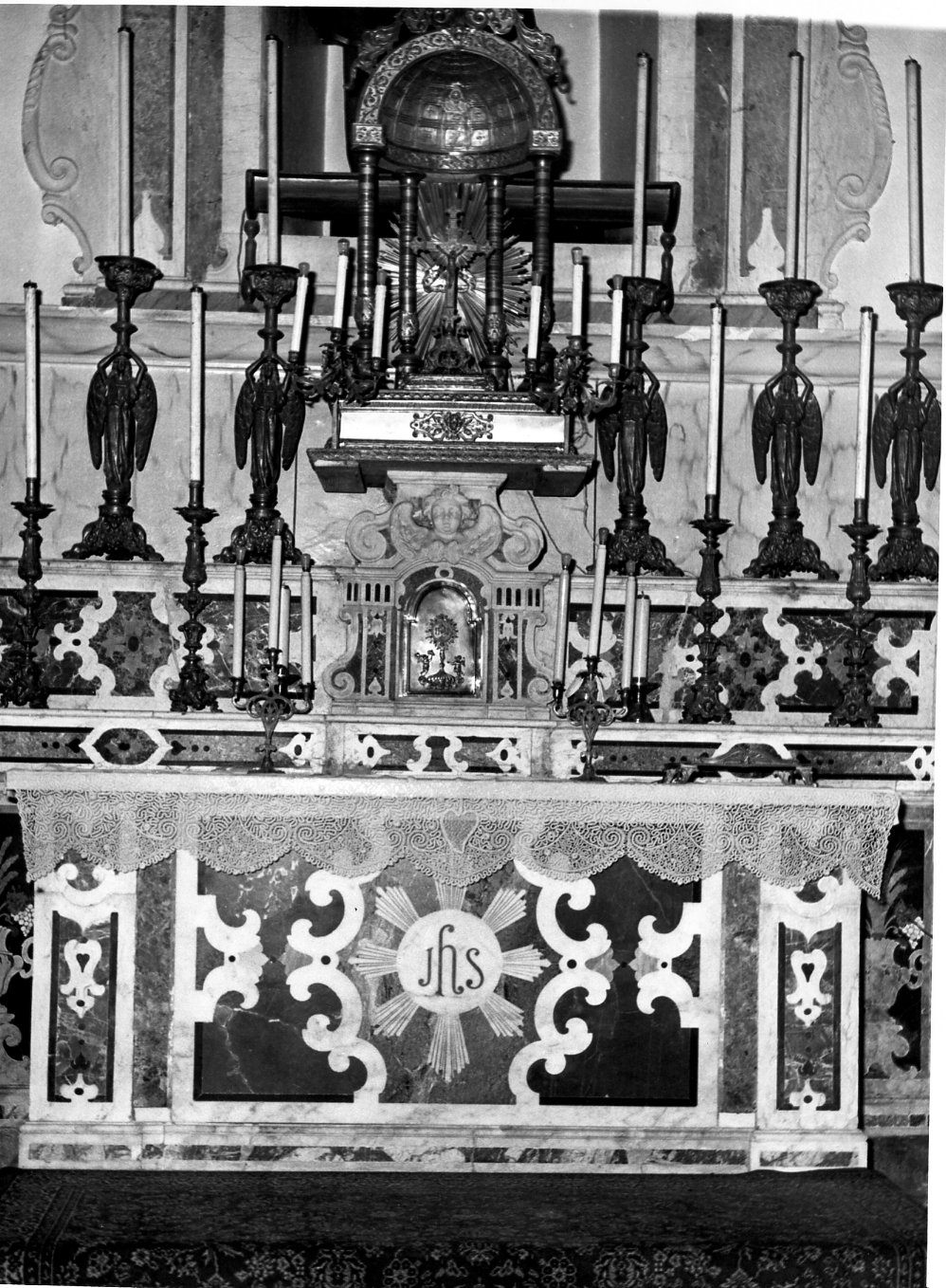 altare - bottega napoletana (fine/inizio secc. XVII/ XVIII)