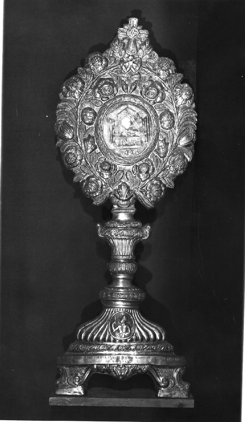 reliquiario-ostensorio, serie - bottega molisana (sec. XIX)