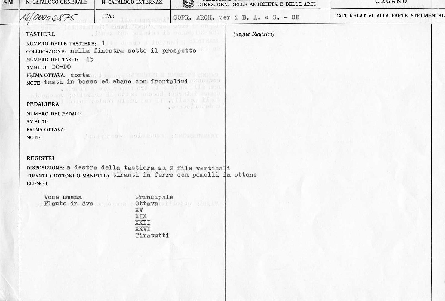 organo di Corci Francesco (sec. XVIII)