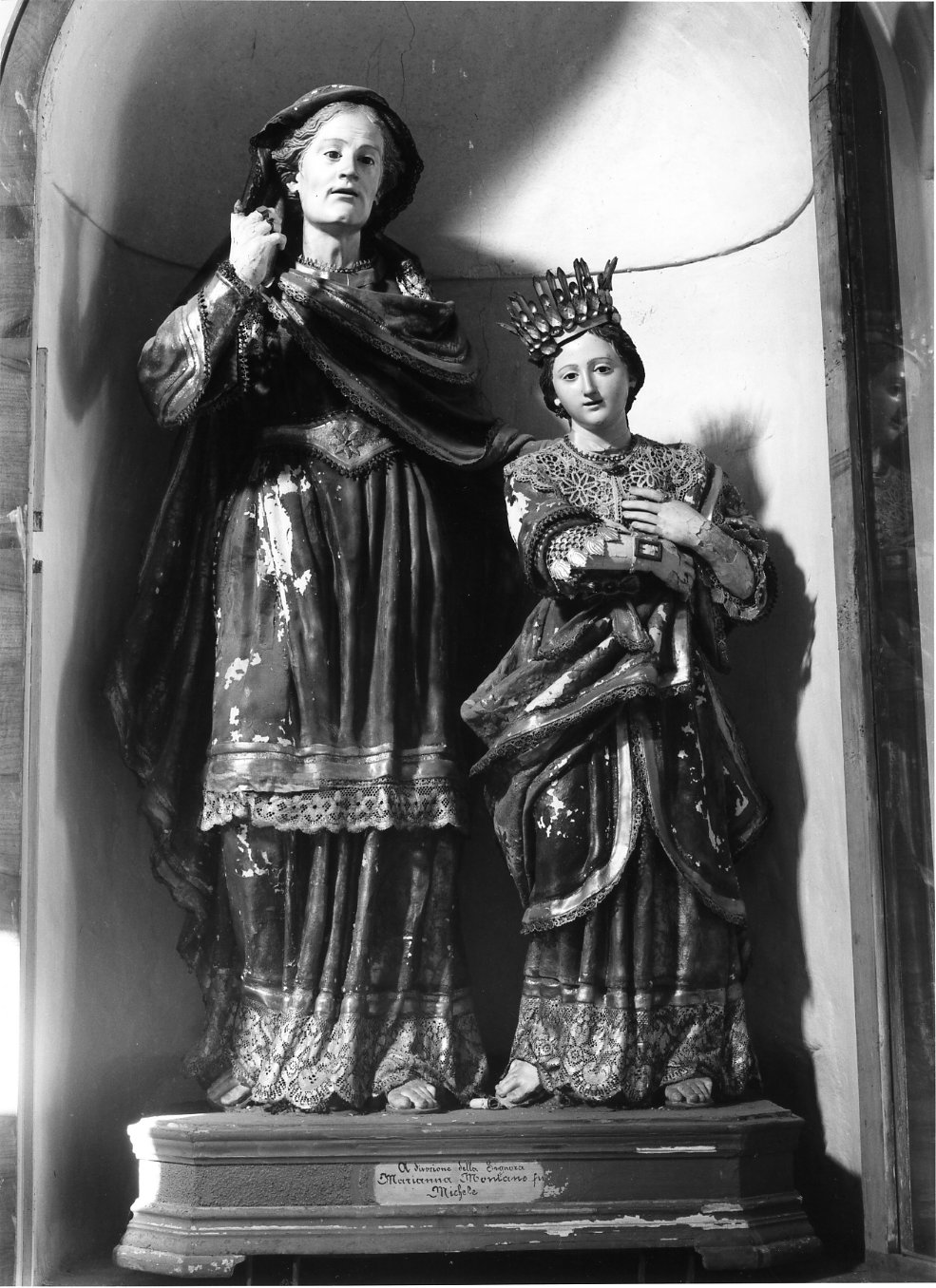 Maria Vergine bambina e Sant'Anna (gruppo scultoreo) - bottega molisana (seconda metà sec. XIX)