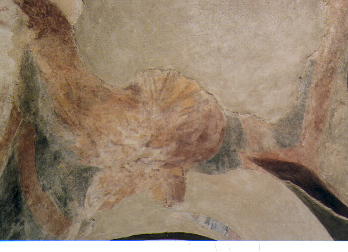 Cristo con doppia aureola (dipinto, frammento) - ambito beneventano (sec. IX)