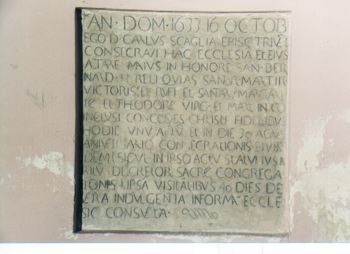 lapide - bottega Italia meridionale (sec. XVII)