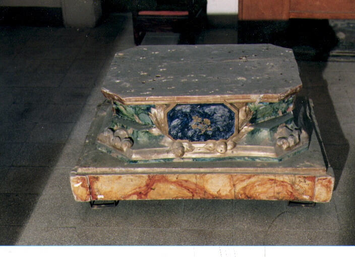 piedistallo di statua - bottega molisana (fine/inizio secc. XVIII/ XIX)