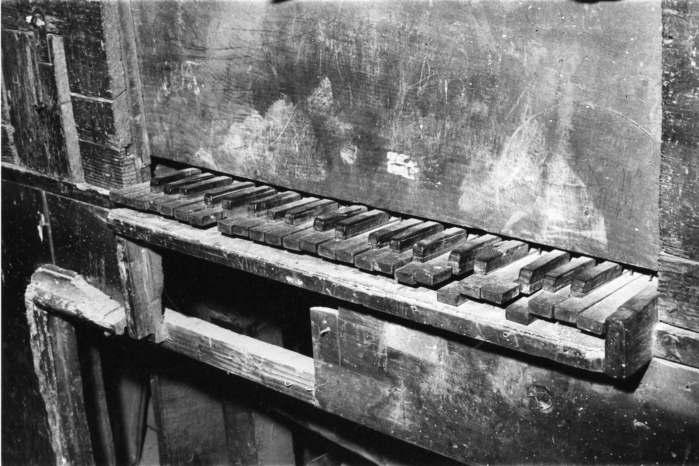 organo, elemento d'insieme - bottega italiana (fine sec. XVI)