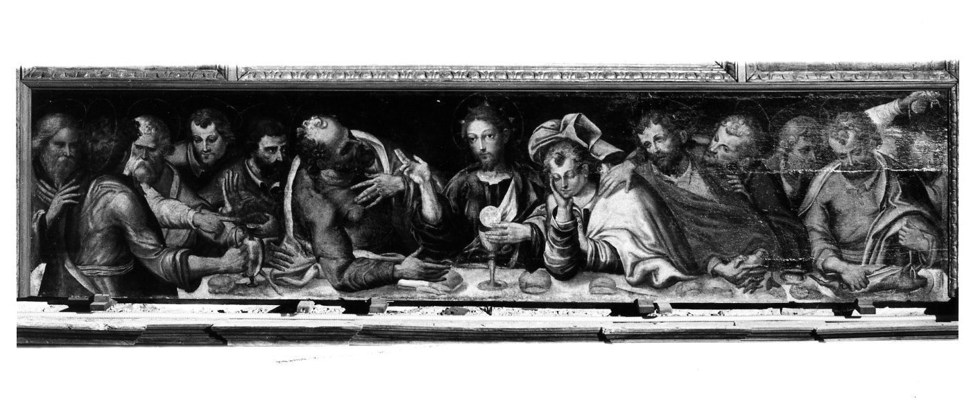 ultima cena (dipinto, elemento d'insieme) di Hendricksz Dirk detto Teodoro d'Errico (cerchia) (sec. XVII)