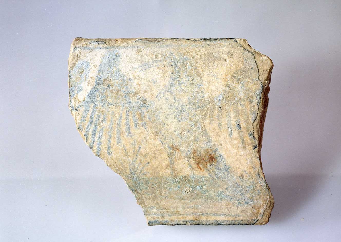 mattonella, frammento - produzione italiana (seconda metà sec. XV)