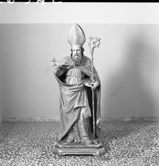 San Nicola di Bari (statua) di Maffia Guiseppe (seconda metà sec. XIX)
