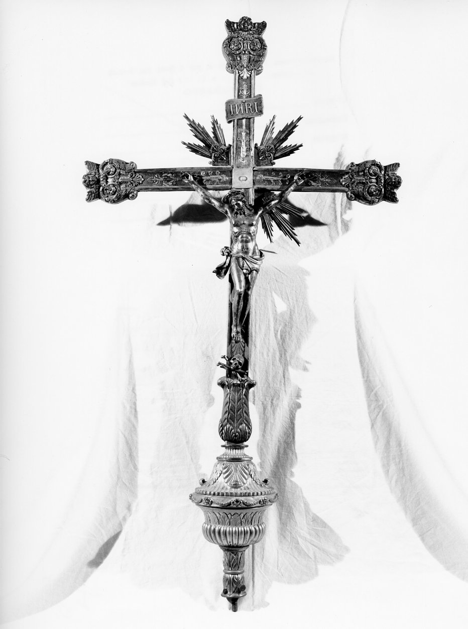 croce processionale - bottega napoletana (prima metà sec. XIX)
