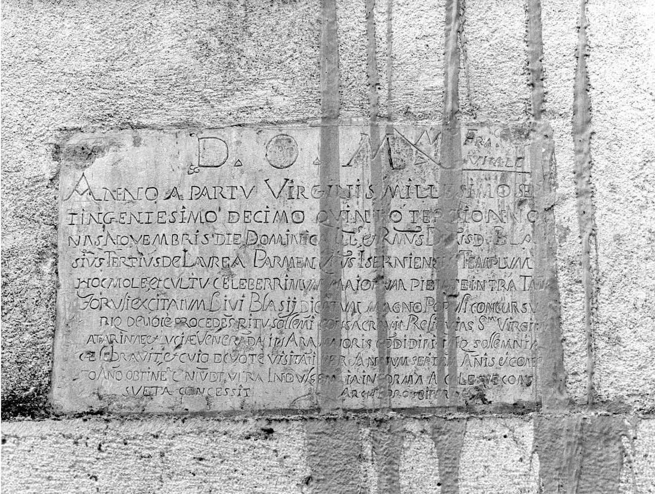 lapide documentaria - bottega molisana (sec. XVIII)