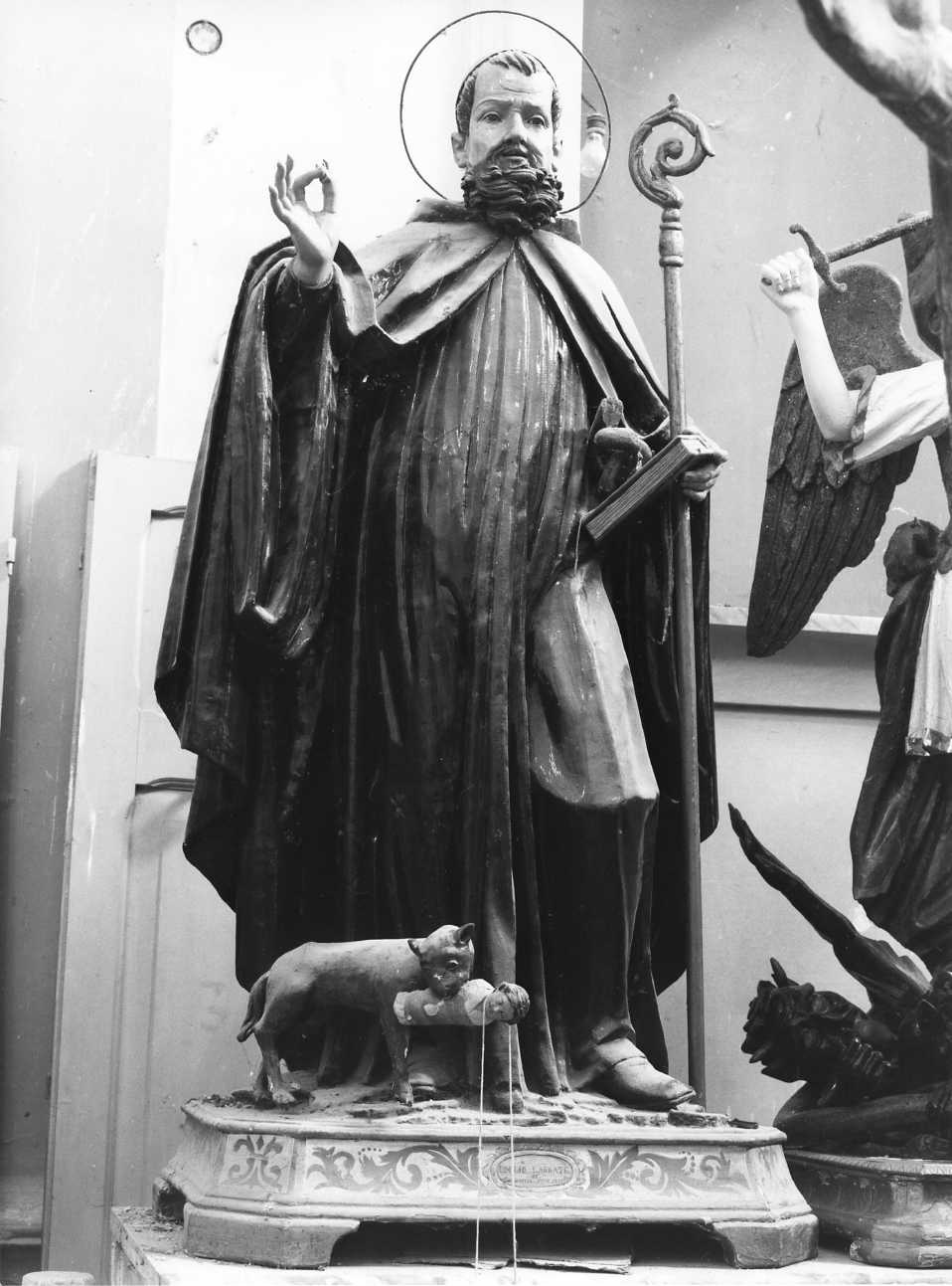 San Domenico di Sora (statua) di Labbate Emilio (attribuito) (sec. XIX)